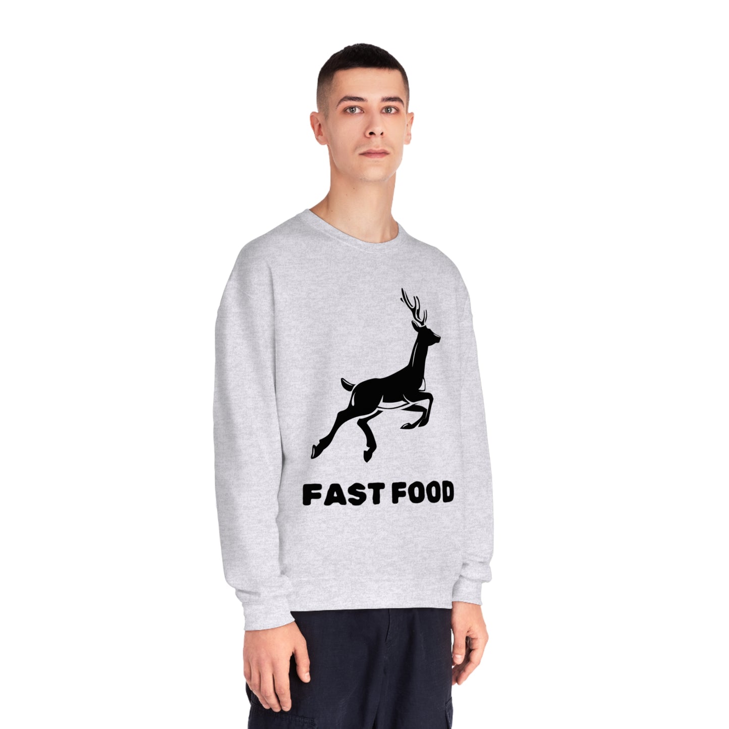 Fast Food - Unisex NuBlend® Crewneck Hunting Sweatshirt