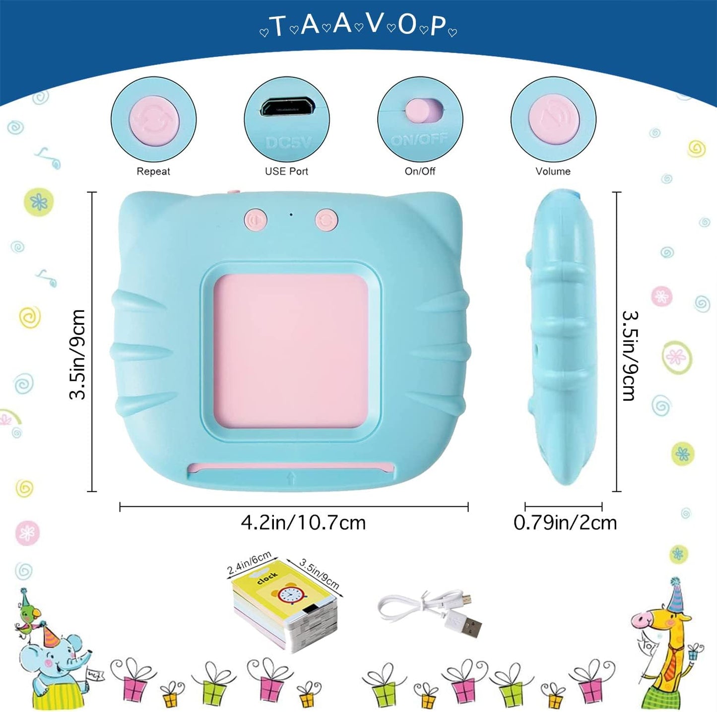 Pocket Speech for Toddlers, Talking Flash Cards for Toddlers 1-2-4 Years, Speech Therapy Toys for Toddlers