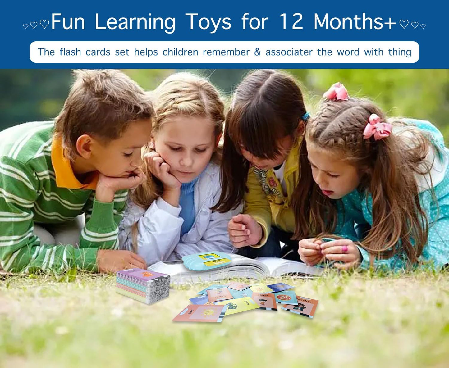Pocket Speech for Toddlers, Talking Flash Cards for Toddlers 1-2-4 Years, Speech Therapy Toys for Toddlers