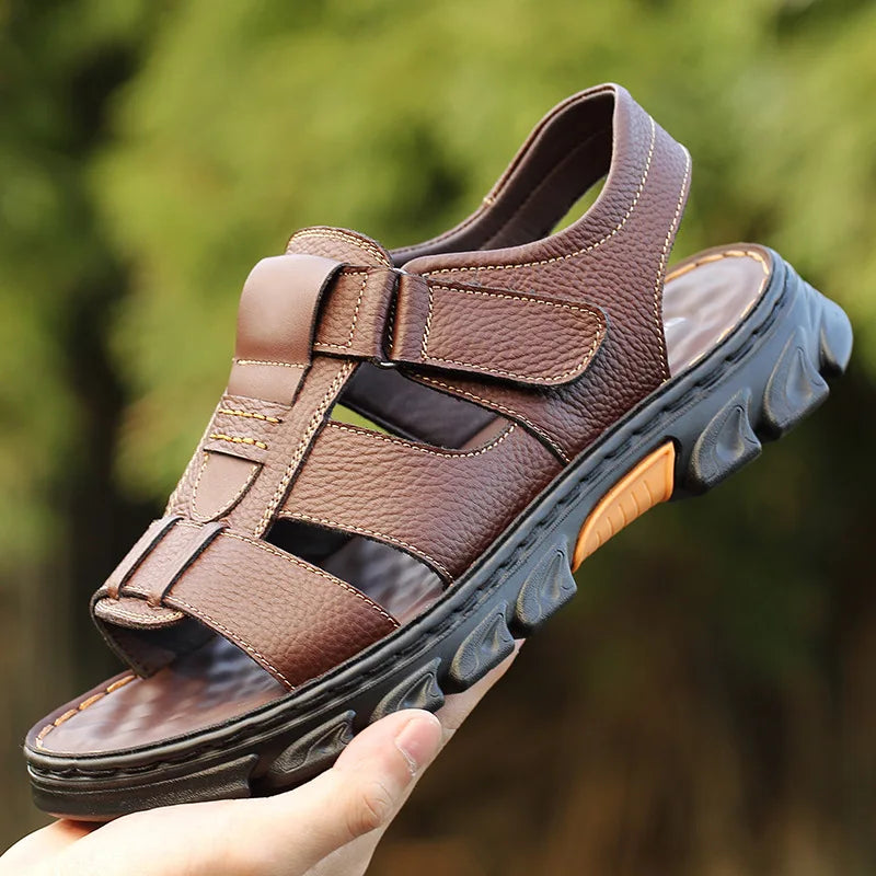 Spring T-strap sandals