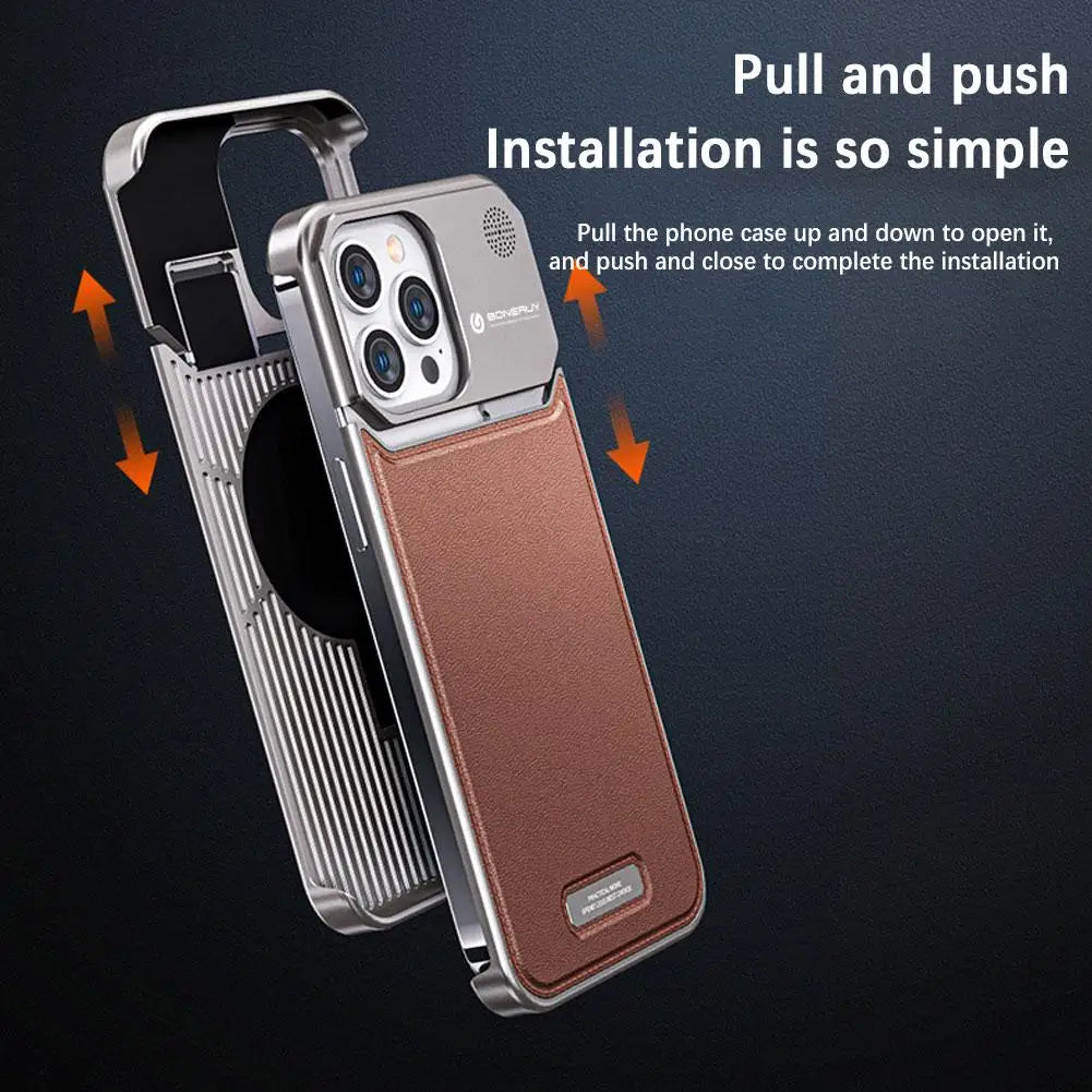 Spring  Aluminium Alloy iPhone 15 Protective Case