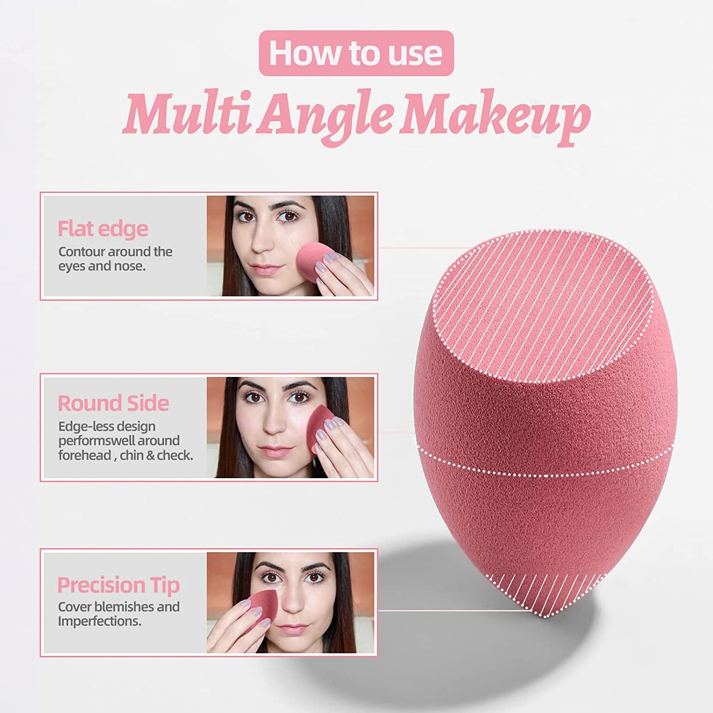 Spring Makeup Sponge Set Blender Sponges 7 Pcs for Liquid