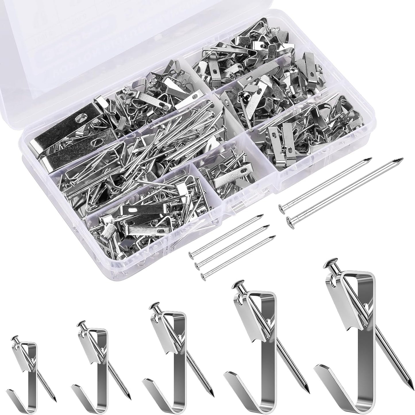 330Pcs Picture Hanging Kit, Heavy Duty Picture Hangers for Drywall, Picture Hanging Hooks