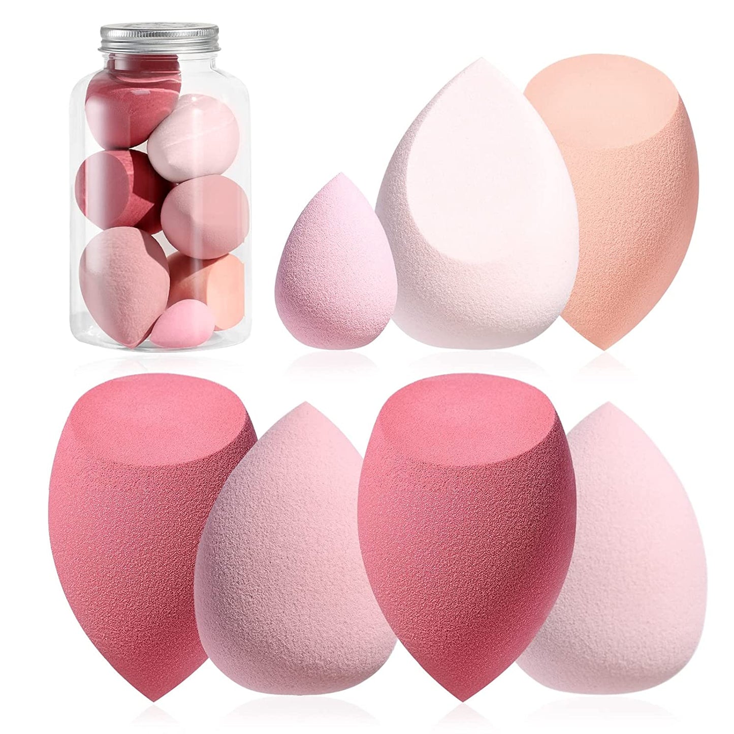 Spring Makeup Sponge Set Blender Sponges 7 Pcs for Liquid