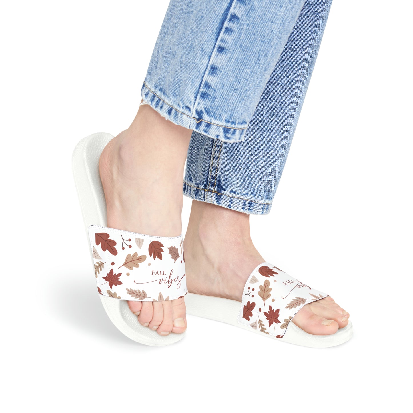 Fall Vibes - Women's PU Slide Sandals