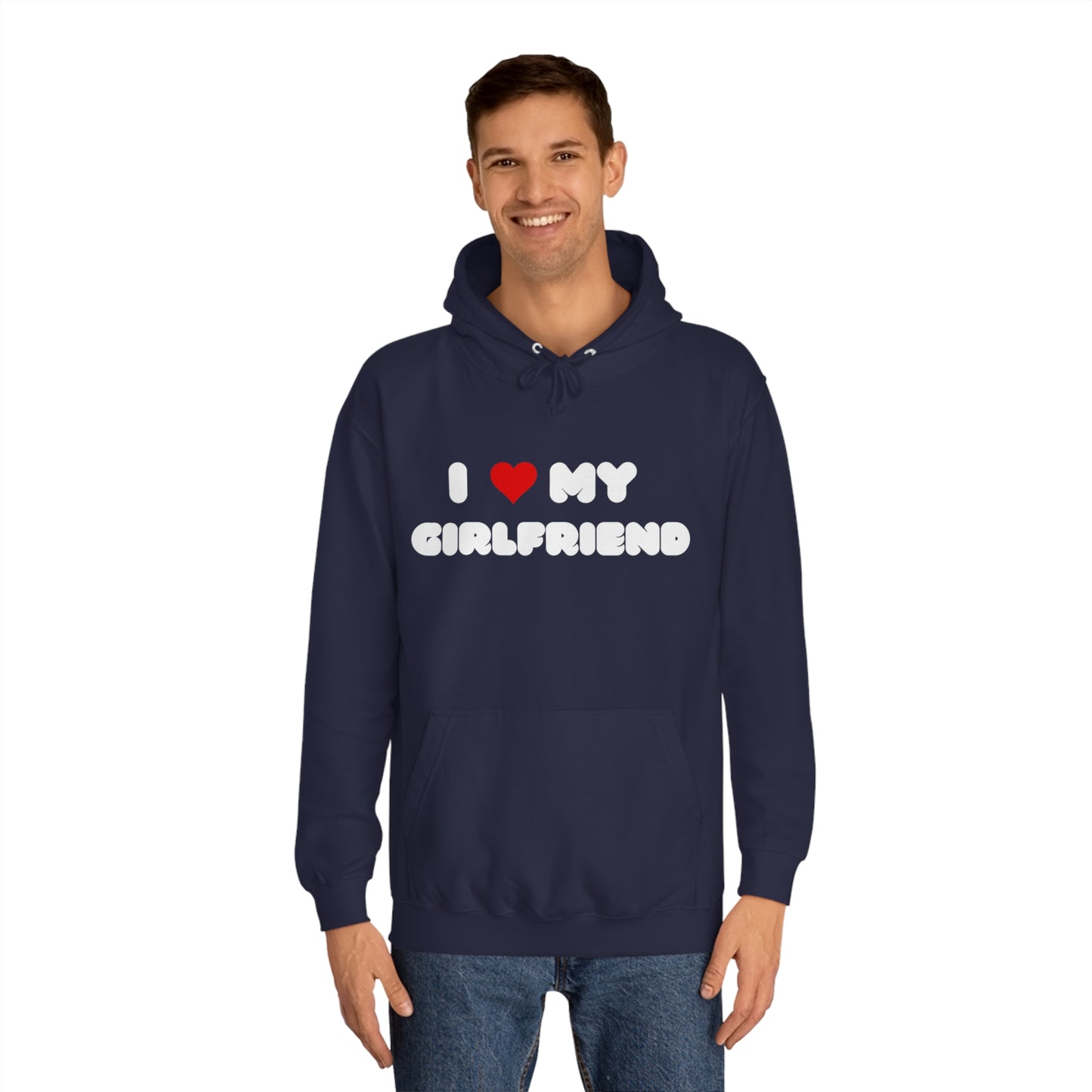 I love my girlfriend - Men's Hoodie