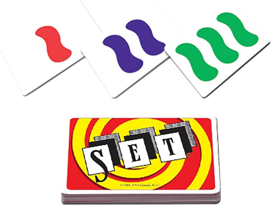 SET - the Family Card Game of Visual Perception - Race to Find the Matches, for Ages 8+,81 Cards, Rules Included