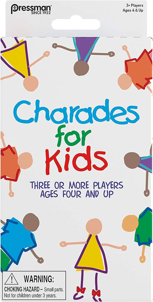 Charades for Kids Peggable - No Reading Required Family Game Multicolor ,5"