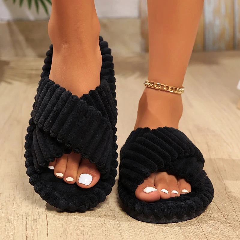 Spring Cross Slippers