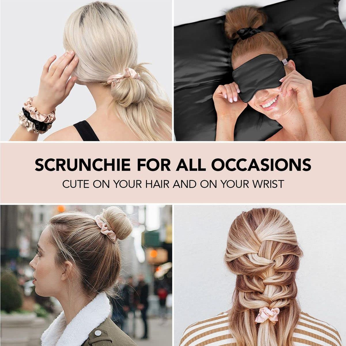 Spring Hair Scrunchies for Women - Softer than Silk Scrunchies for Hair