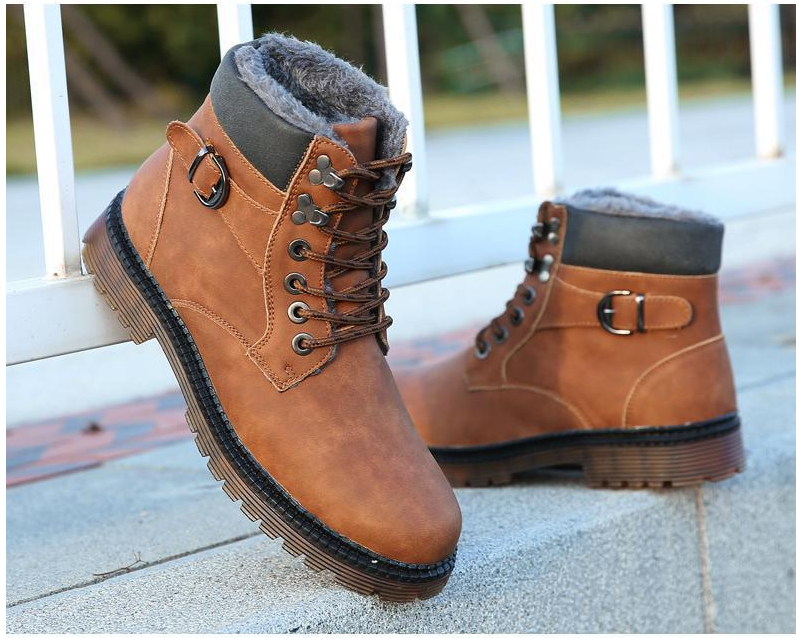 Men's Leather Warm Boots