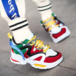 2019| Women's Vintage Light Breathable Dad Sneakers - SpringLime