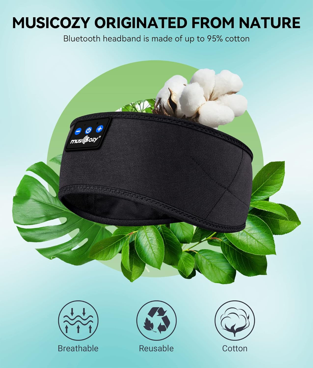 Spring Sleep Headphones Bluetooth 5.2 Headband
