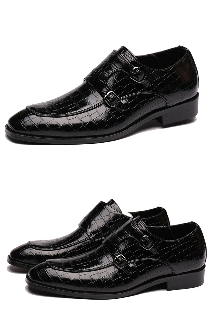 Crocodile  Flat  Business Designer Shoes Men