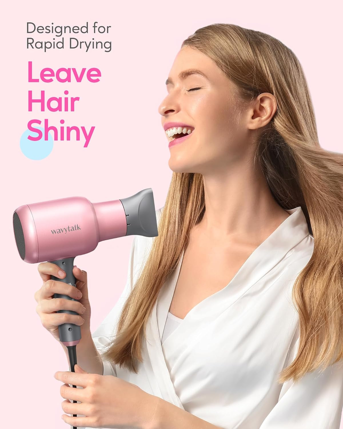 Spring Professional Ionic Hair Dryer Blow Dryer with Diffuser and Concentrator