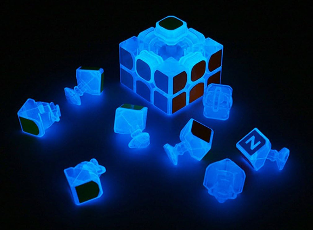 Spring Blue Fluorescent Speed Cube 3X3X3 Glow in the Dark