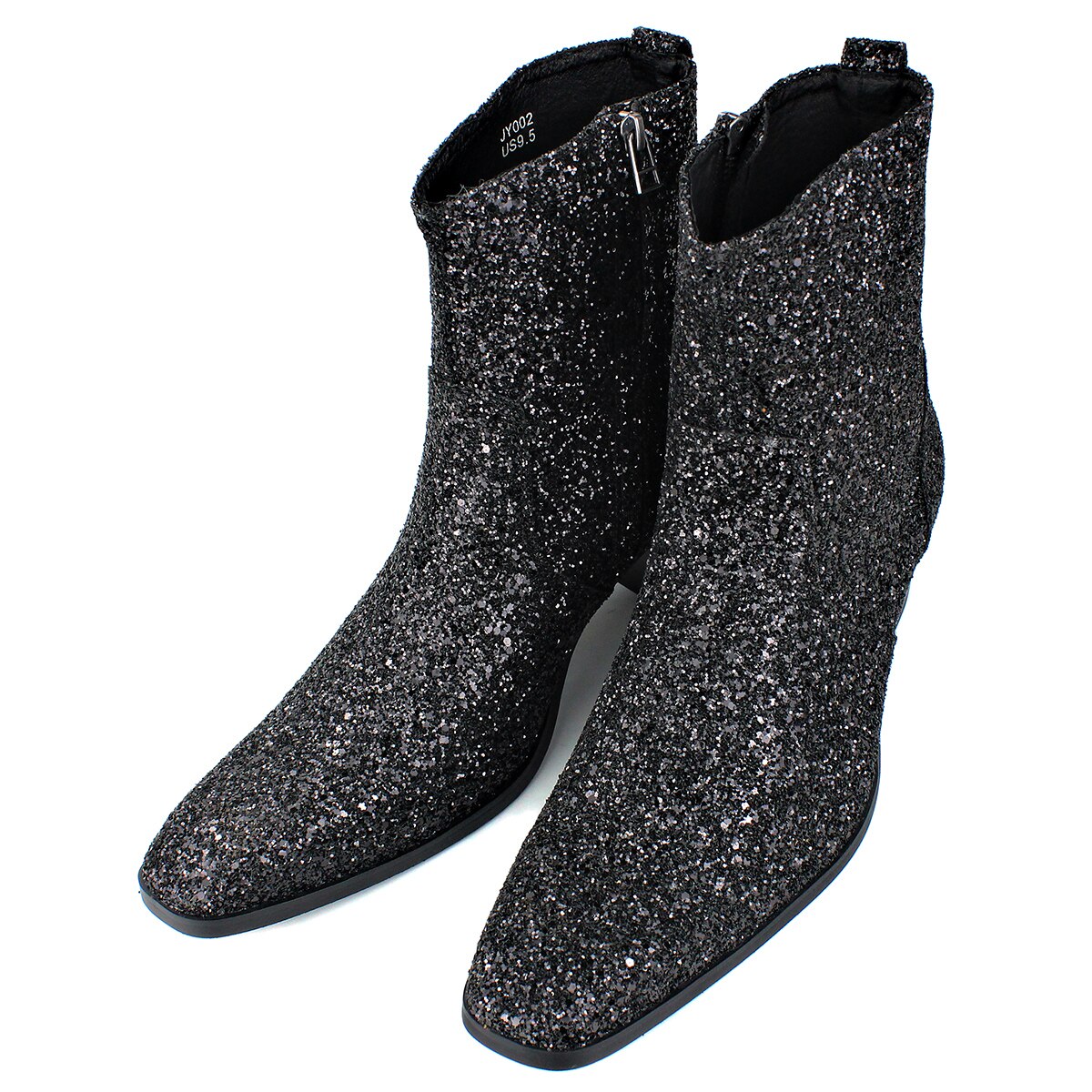 Fordan Glitter Genuine Leather Ankle Boots
