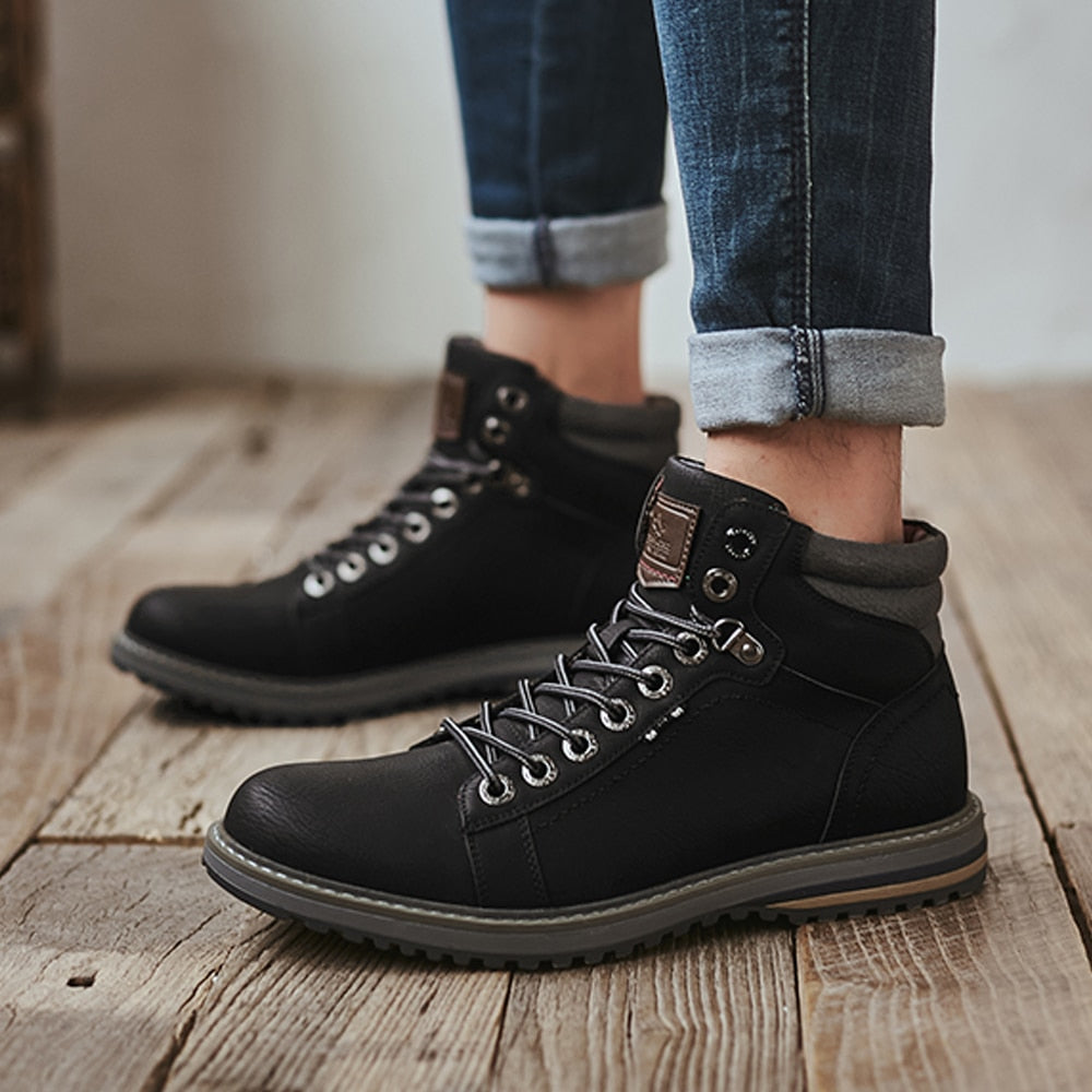 Spring Comfy Chukka Leather Boots