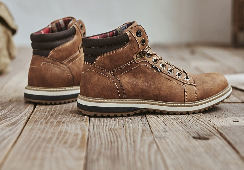 Spring Comfy Chukka Leather Boots
