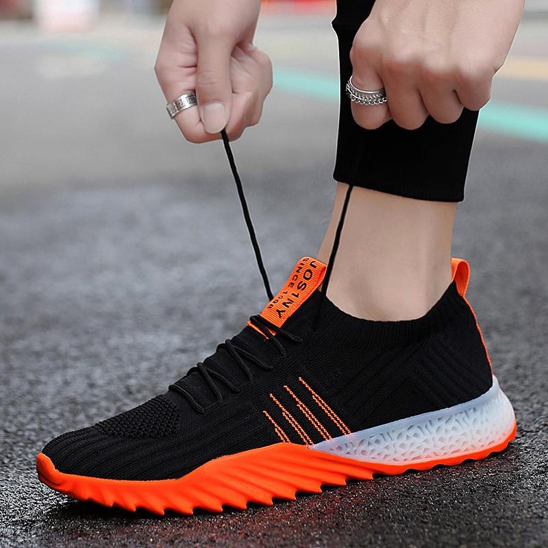 New 4D print Ultralight Men Running Shoes