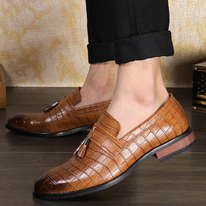 Men's Spring Tassel Moccasins Leather Shoes