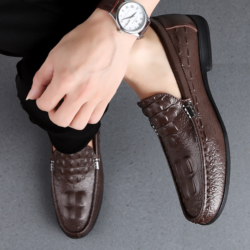 Men's Crocodile Dress Leather Shoes