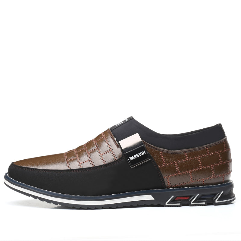 Hot Sale Men's Leather Slip On Shoes