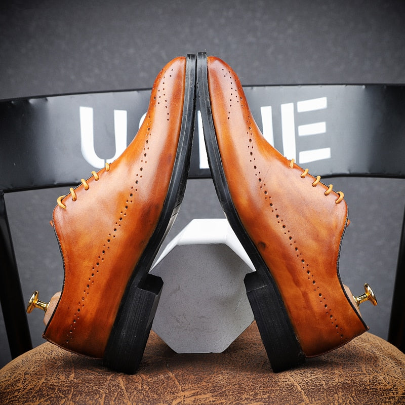Italian Designer Vintage Men's Leather Shoes