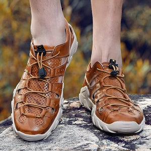 Leisure Outdoor Leather Sandals