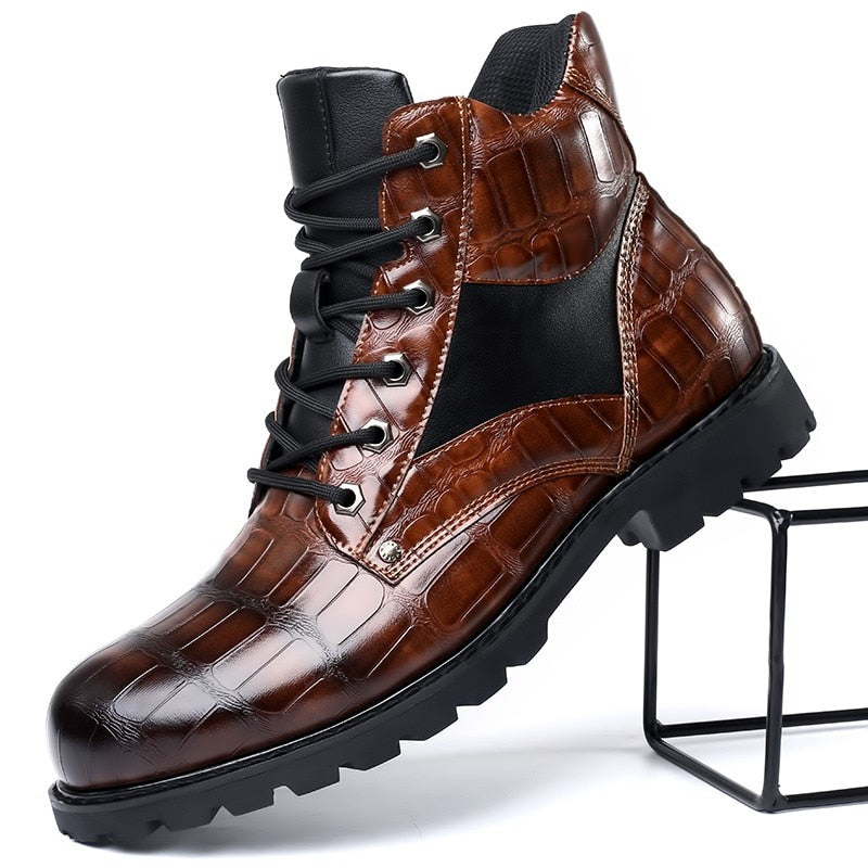 Spring Braided Men Boots