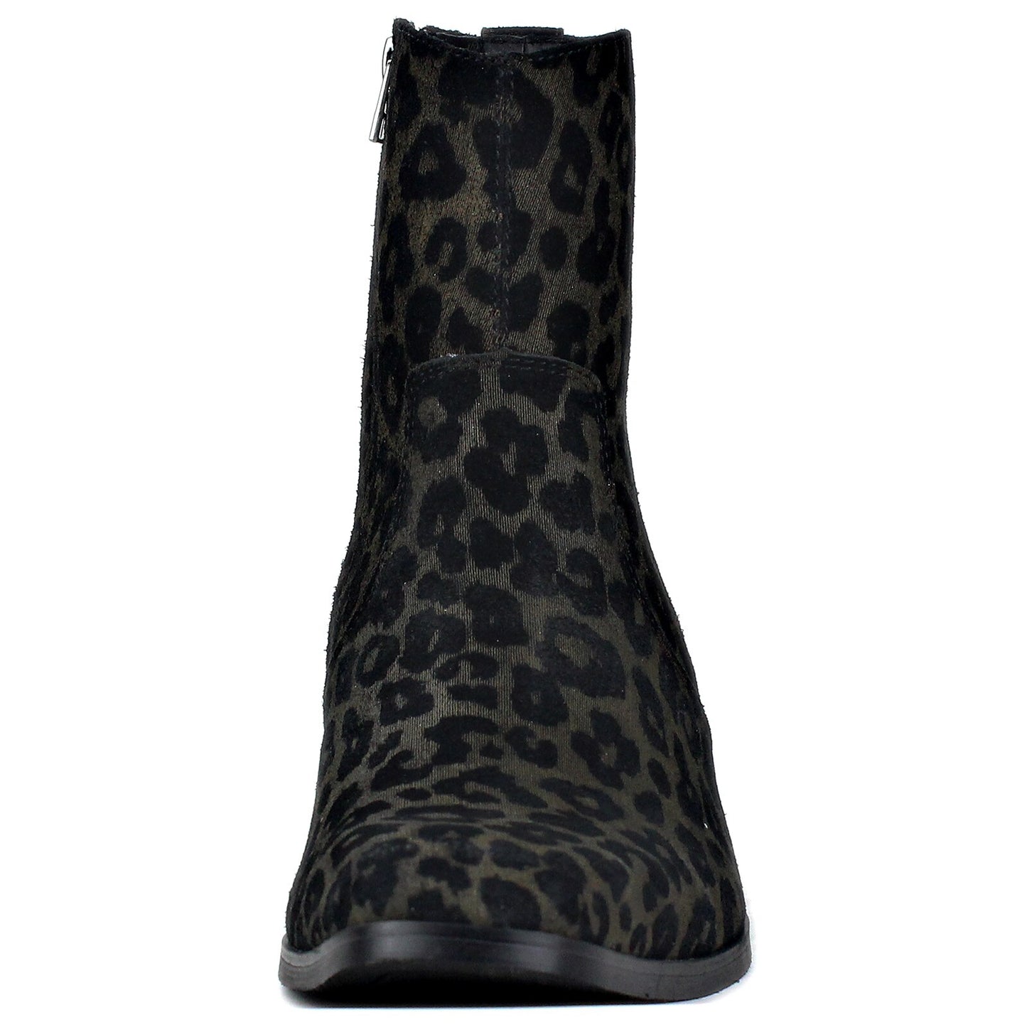 Stile Genuine Leather Leopard Boots