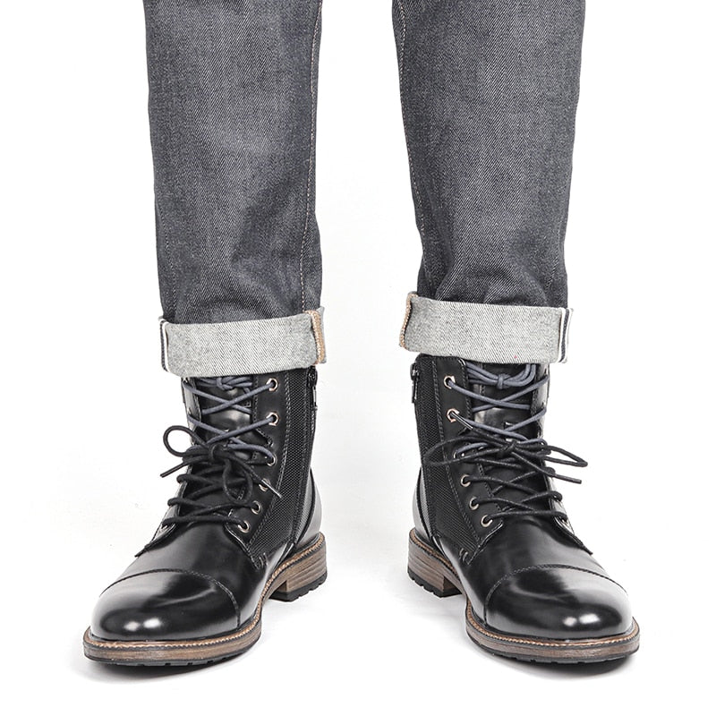 Johnny Grain Leather Boots