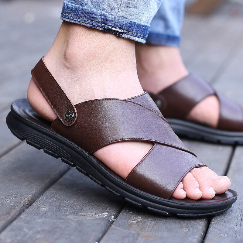 Spring Comfy Leather Sandal