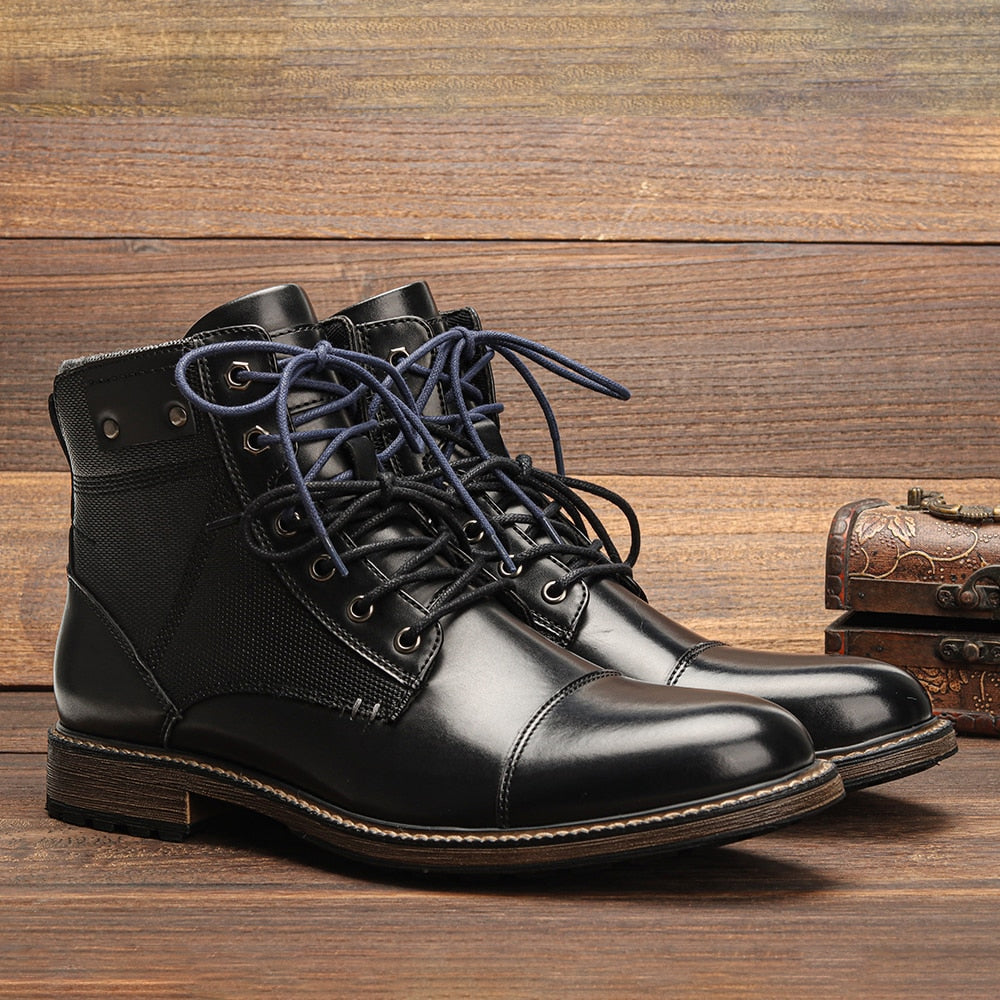Johnny Grain Leather Boots