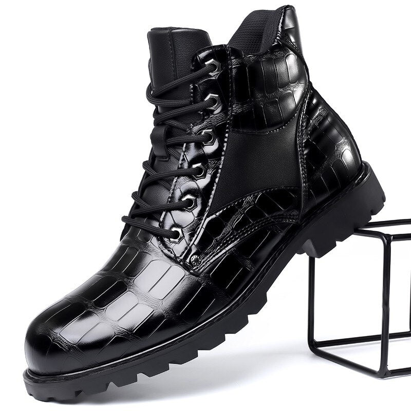 Spring Braided Men Boots