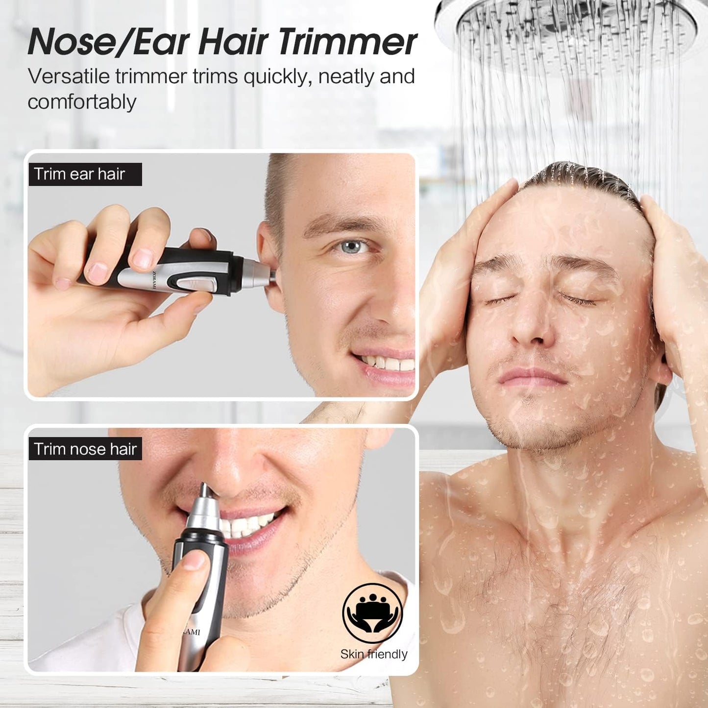 Spring Ear and Nose Hair Trimmer Clipper