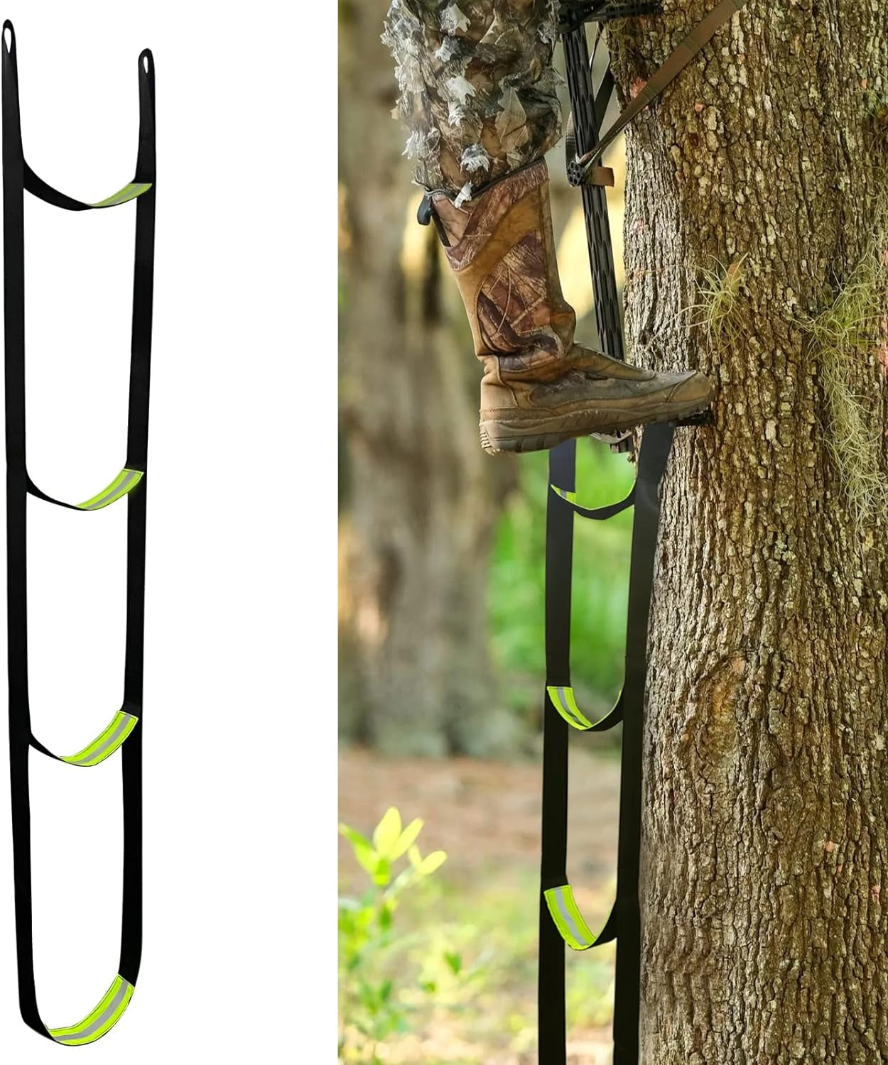 Spring 3 Step Climbing Aider for Hunting, Climbing Stick 