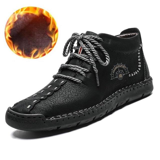New Arrival! Men's Fashionable Warm Leather Shoes