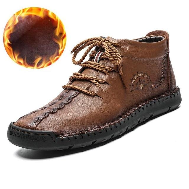 New Arrival! Men's Fashionable Warm Leather Shoes