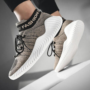 Mens Flyknit Breathable Sneakers