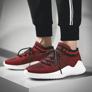 Mens Flyknit Breathable Sneakers