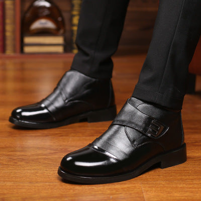 Men's leather business casual shoes