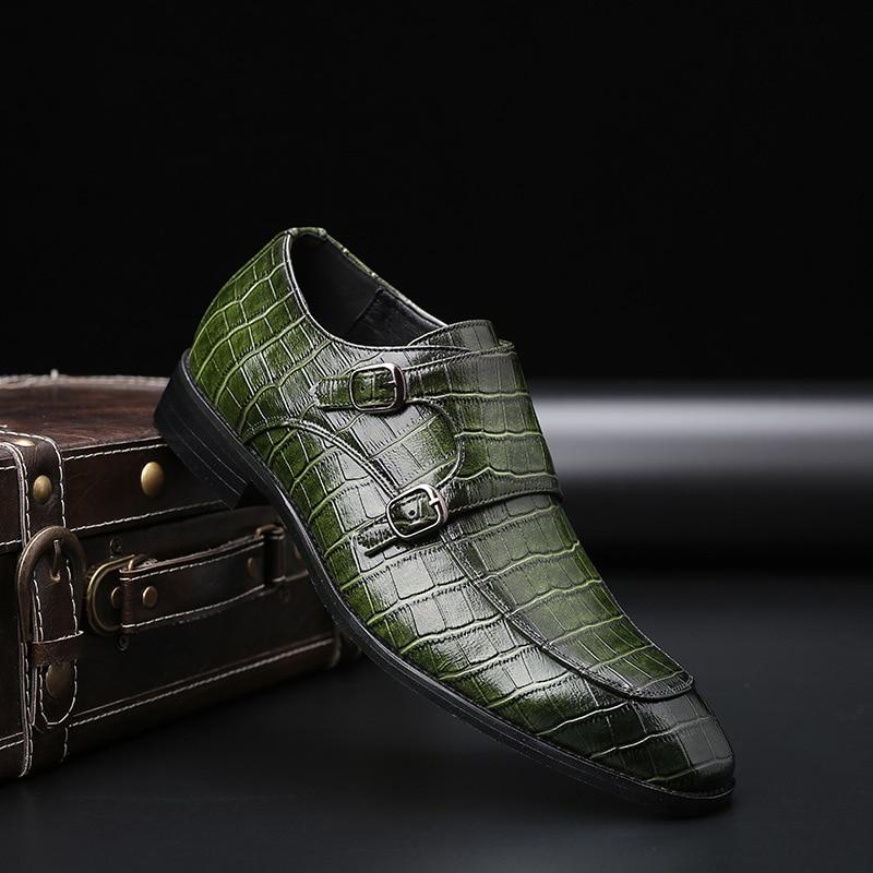 Crocodile Flat Business Designer Shoes Men – SpringLime