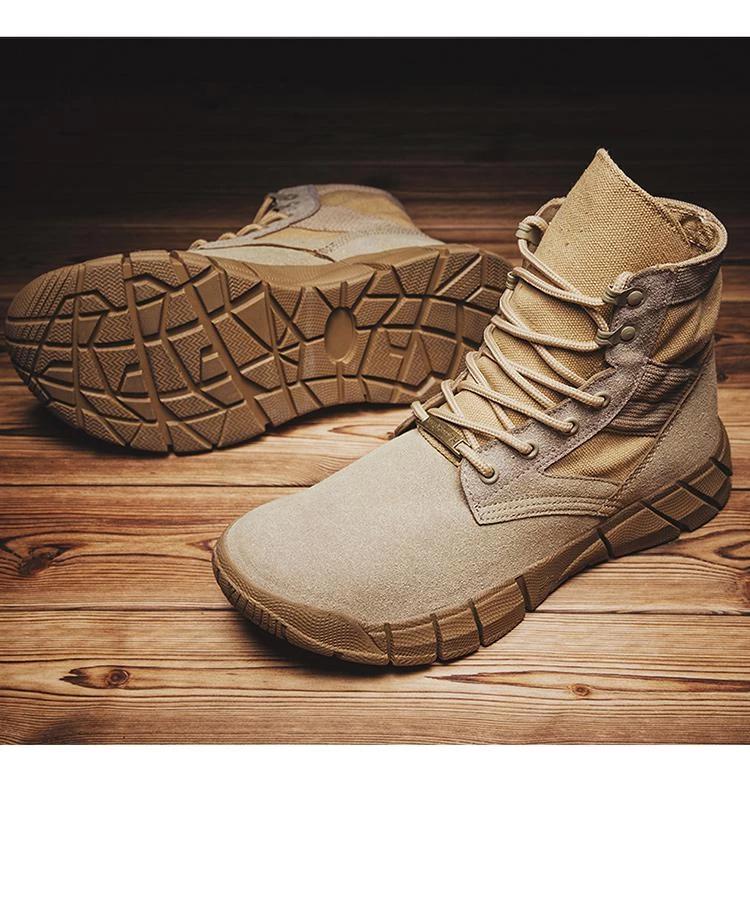 Men Leather Casual Military Winter Shoes