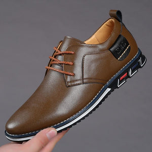 Men Oxfords Leather Sneakers