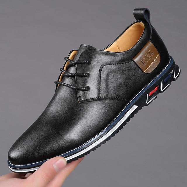 Men Oxfords Leather Sneakers