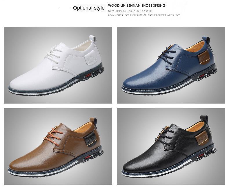 Men Oxfords Leather Sneakers