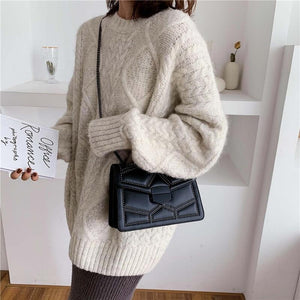 Rivet Chain Leather Bag