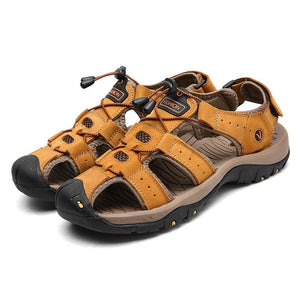 Classic Men Summer Leather Sandals - SpringLime