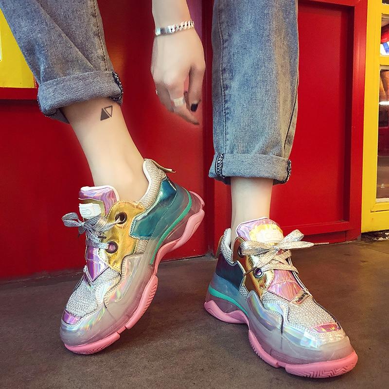 Fashionable Mixed Colors Women's  Sneakers